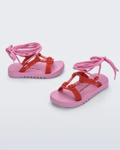 Ankle Strap*Melissa Kirk Pink/Red
