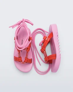 Ankle Strap*Melissa Kirk Pink/Red