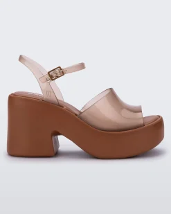 Platform|Sandals*Melissa Lina Clear Brown