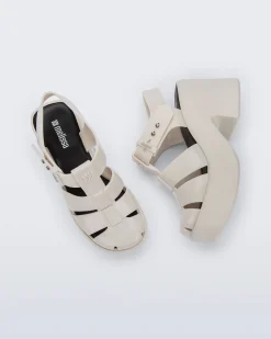 Ankle Strap|Platform*Melissa Lulu Beige