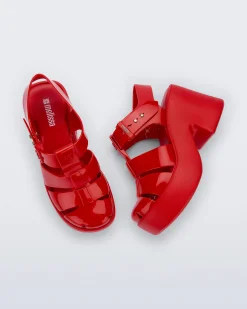 Ankle Strap|Platform*Melissa Lulu Red