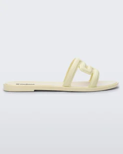 Slides*Melissa M Slide Yellow/Beige