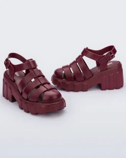Ankle Strap|Platforms*Melissa Megan Maroon
