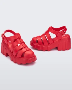 Ankle Strap|Platform*Melissa Megan Red