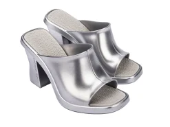 Heels|Mules*Melissa Mule Silver