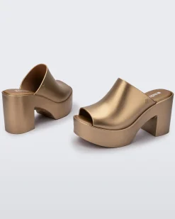Platforms|Heels*Melissa Mule Hype Gold