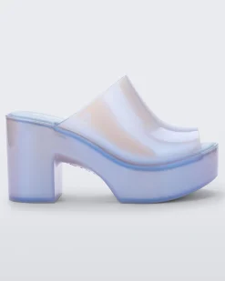 Platforms|Heels*Melissa Mule Hype Pearly Blue