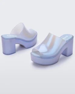 Platforms|Heels*Melissa Mule Hype Pearly Blue