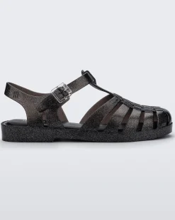 Ankle Strap*Melissa Possession Glitter Black