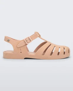 Ankle Strap*Melissa Possession Velvet Light Pink Flocked