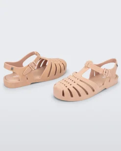 Ankle Strap*Melissa Possession Velvet Light Pink Flocked