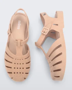 Ankle Strap*Melissa Possession Velvet Light Pink Flocked