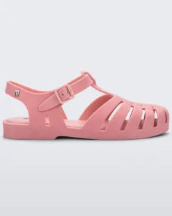 Ankle Strap*Melissa Possession Velvet Pink Flocked