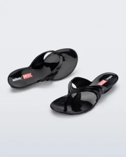 Flip Flops*Melissa Quantum Flip Flop Black