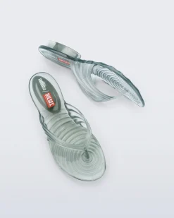 Flip Flops*Melissa Quantum Flip Flop Transparent Green