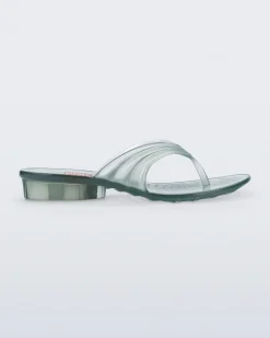 Flip Flops*Melissa Quantum Flip Flop Transparent Green