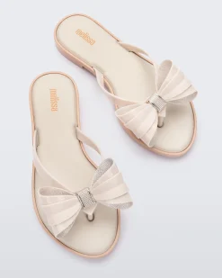Flip Flops*Melissa Slim Flip Flop Light Beige