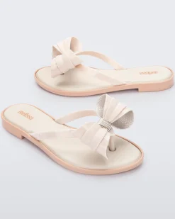 Flip Flops*Melissa Slim Flip Flop Light Beige