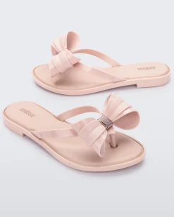 Flip Flops*Melissa Slim Flip Flop Glitter Pink