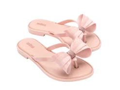 Flip Flops*Melissa Slim Flip Flop Glitter Pink