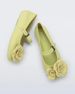 Ballet Flats*Melissa Soft Ballerina Petals Green