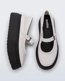 Platforms|Ballet Flats*Melissa Soft Ballerina Platform Black/White