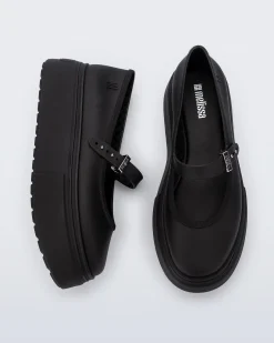Platforms|Ballet Flats*Melissa Soft Ballerina Platform Black