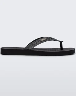 Flip Flops*Melissa Sun Long Beach Black/Silver
