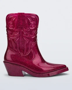 Boots*Melissa Texas Glitter Pink
