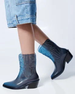 Boots*Melissa Texas Transparent Blue