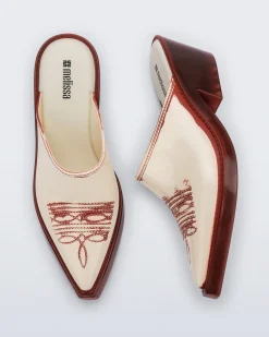 Heels|Mules*Melissa Texas Mule Red/Beige
