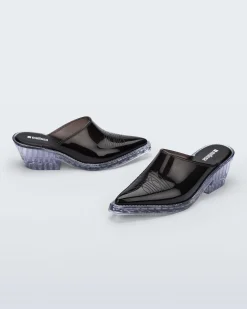 Heels|Mules*Melissa Texas Mule Black/Clear