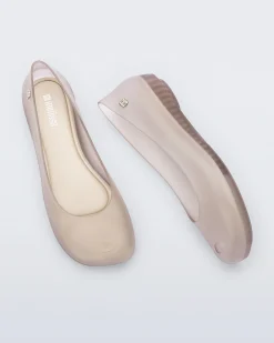 Ballet Flats*Melissa Ultragirl Futura Clear Beige