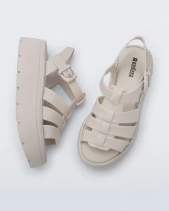 Ankle Strap|Platform*Melissa Up Platform Light Beige