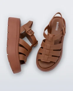 Platform|Sandals*Melissa Up Platform Brown