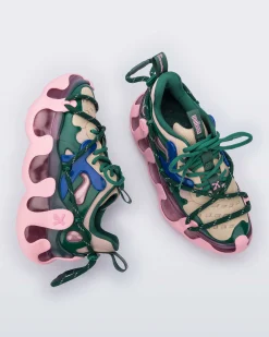 Sneakers*Melissa X Icon Pink/Beige/Green