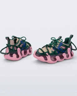 Sneakers*Melissa X Icon Pink/Beige/Green